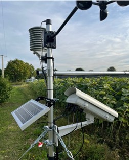 Piquet connecté associant caméras et capteurs.